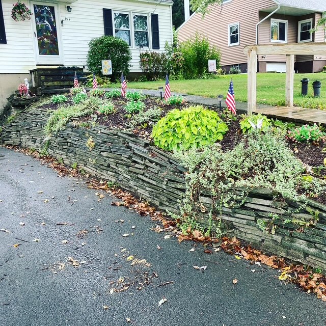 After landscaping project
